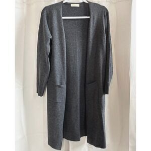 Elodie Womens Cardigan Sweater Wool Blend Medium Longline Minimalist Work 19316x